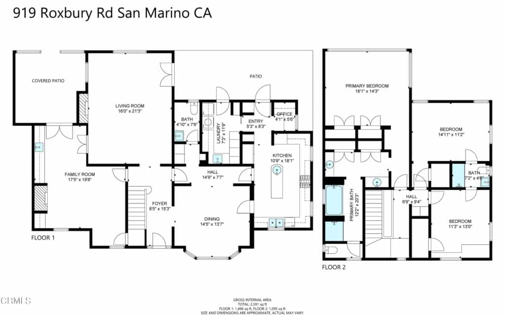 Rumah di San Marino, California 11051135
