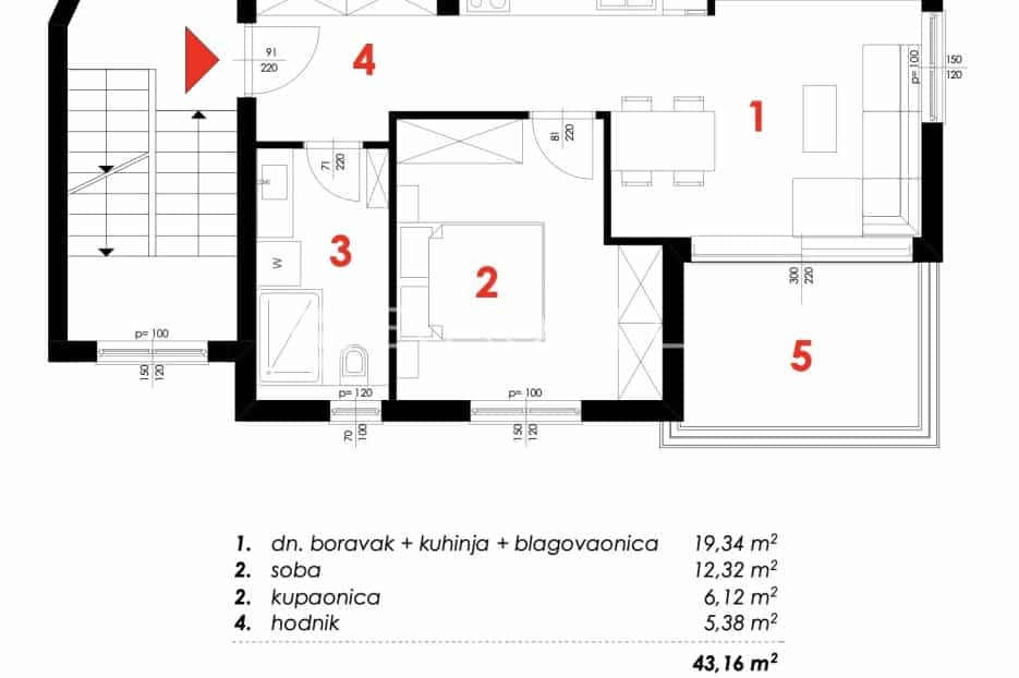 Eigentumswohnung im Makarska, Splitsko-Dalmatinska Zupanija 11146171