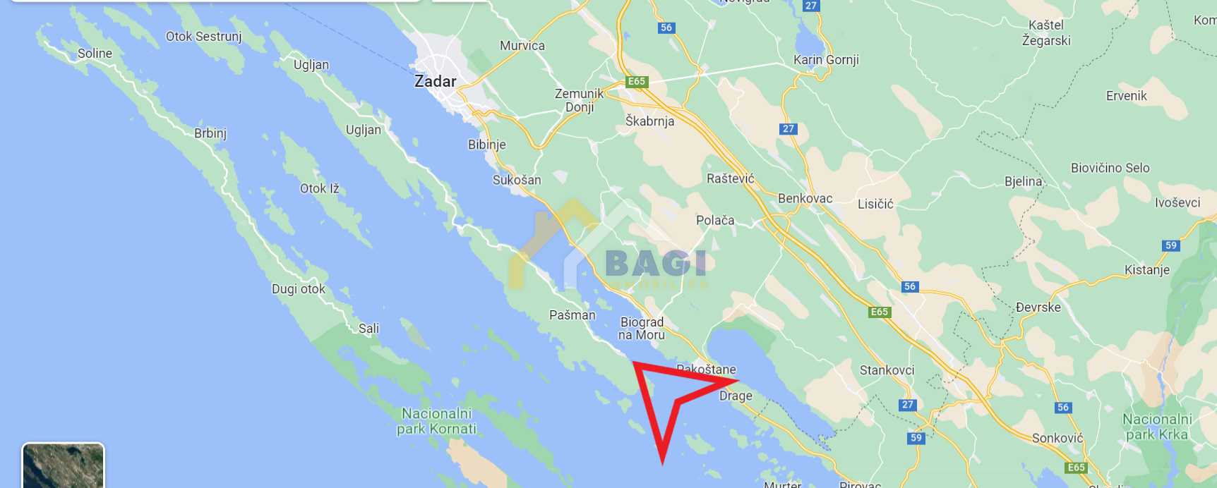 Ejerlejlighed i Tkon, Zadarska županija 11615509