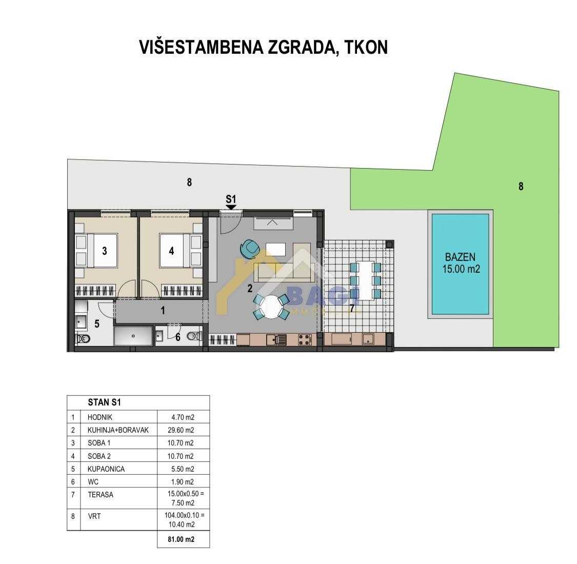 Condominium in Tkon, Zadarska županija 11615674