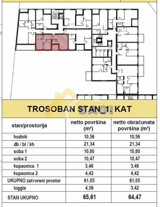Квартира в Zagreb, City of Zagreb 11644699
