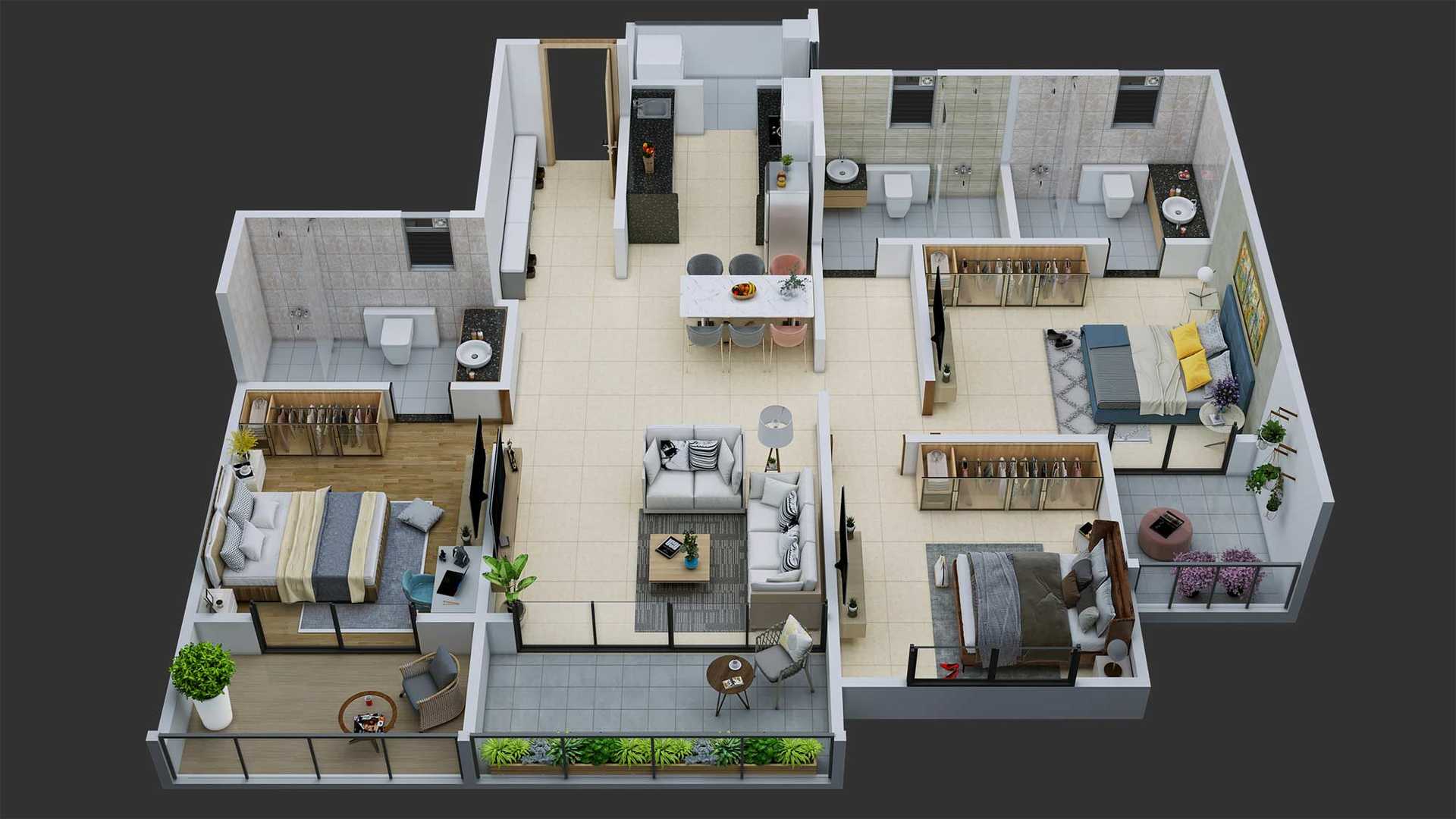 Meerdere appartementen in Dapuri, Maharashtra 11697841