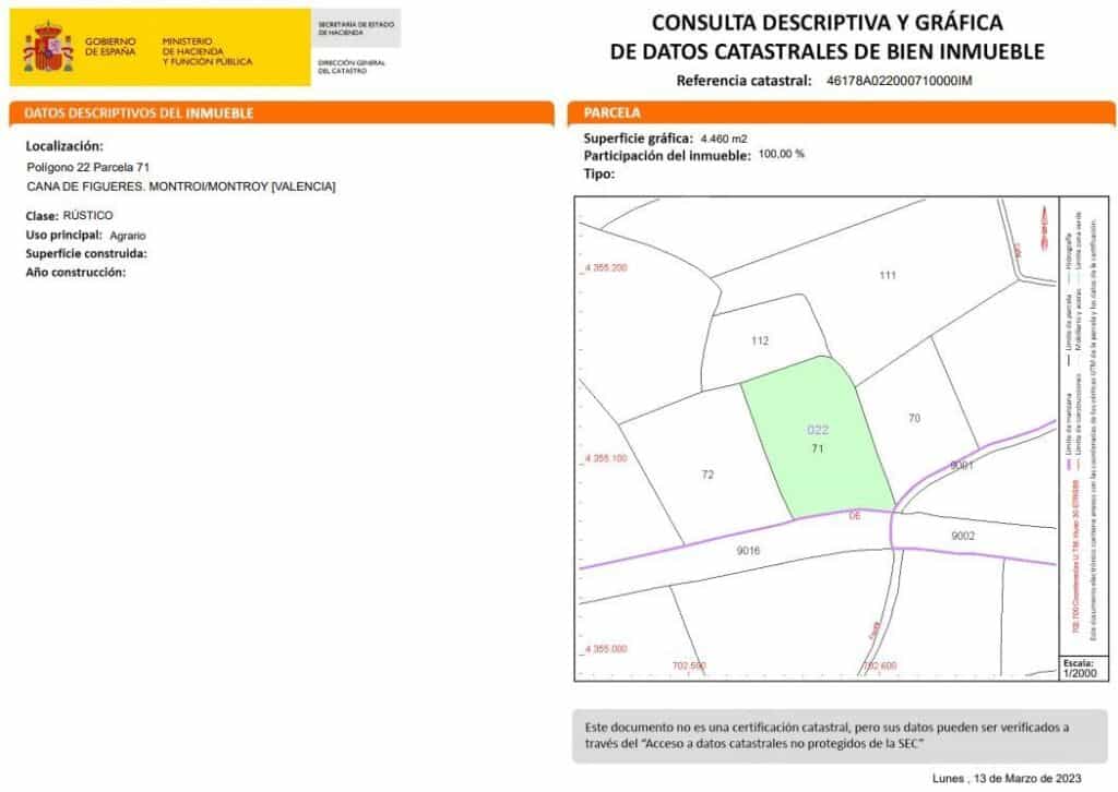 Land in Montroy, Valencia 11782944