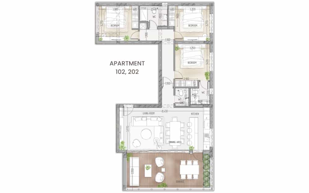 Meerdere appartementen in Mesa Geitonia, Lemesos 11804469