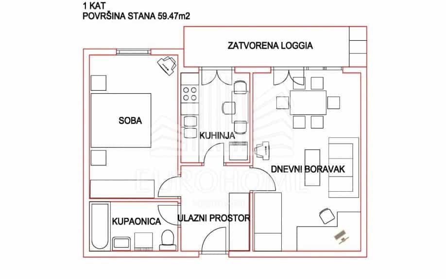 Condominium in Zagreb, Grad Zagreb 11992318