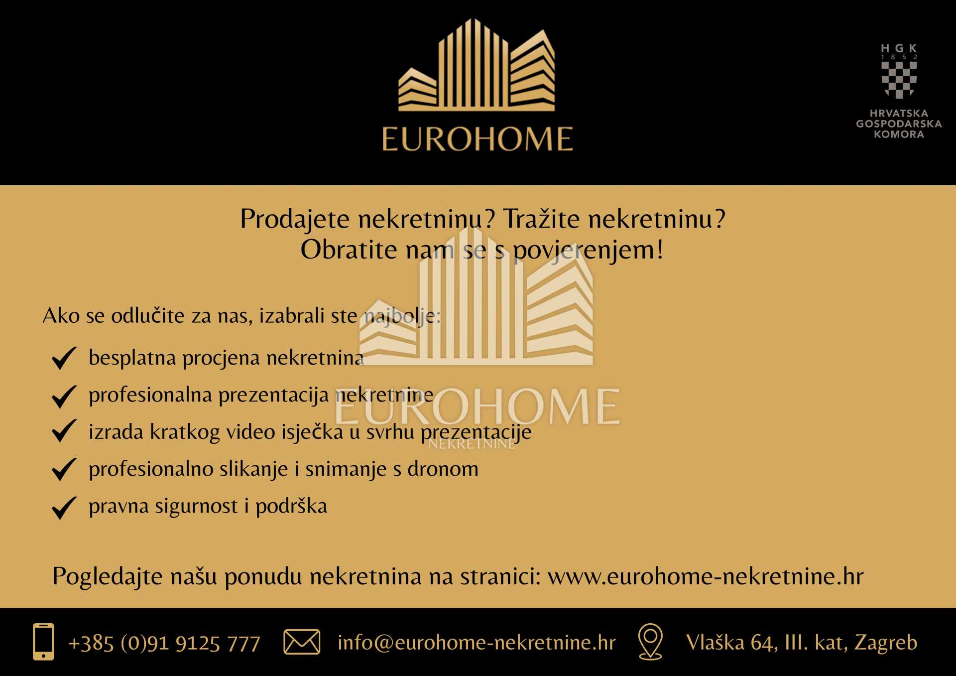 Kondominium dalam Remetinec, Zagreb, Grad 11992520
