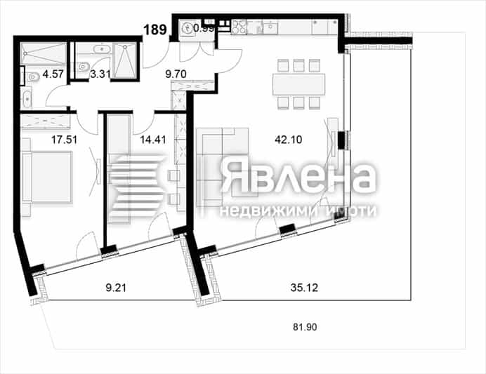 Квартира в Софія, Софія-Град 12048017