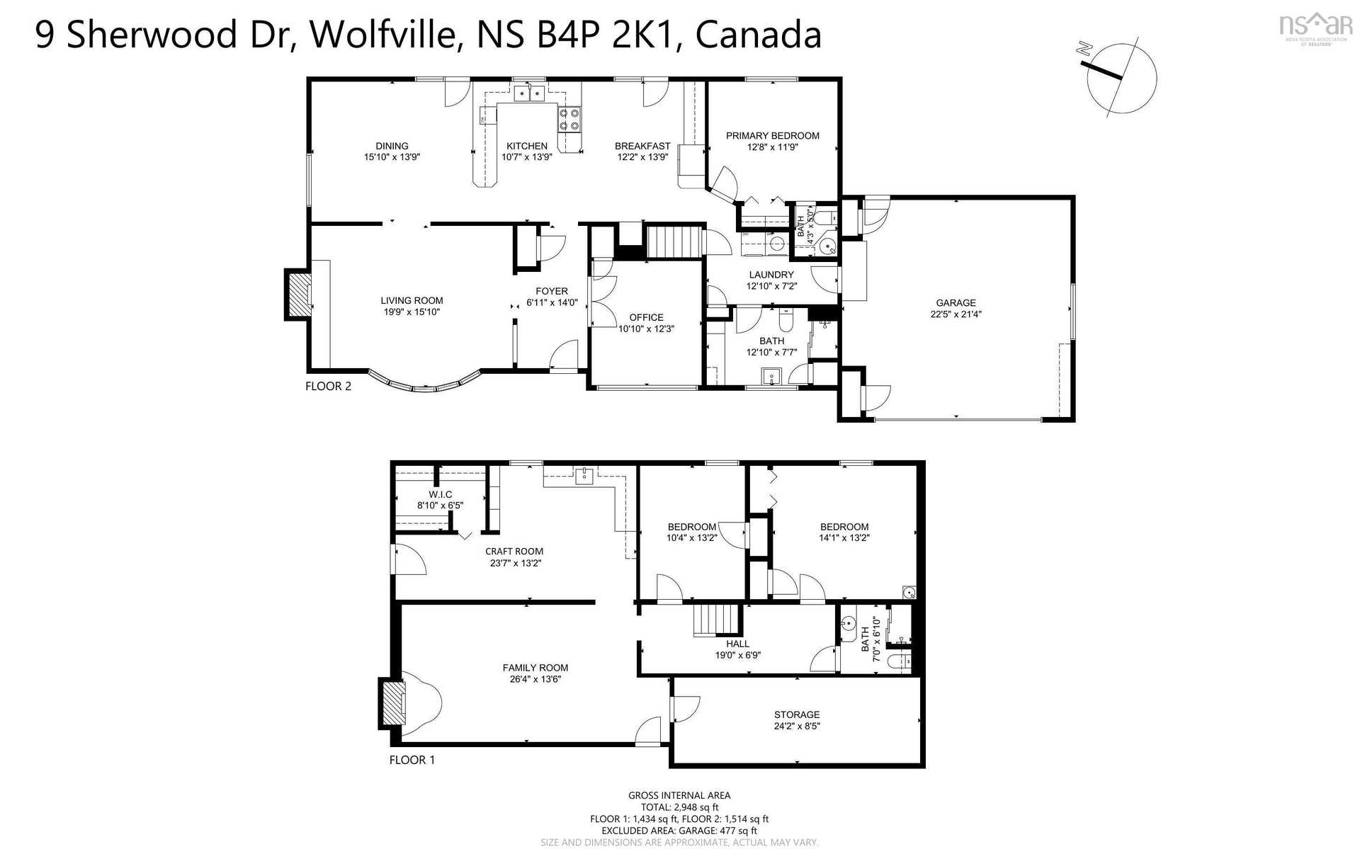 公寓 在 Wolfville, Nova Scotia 12199627