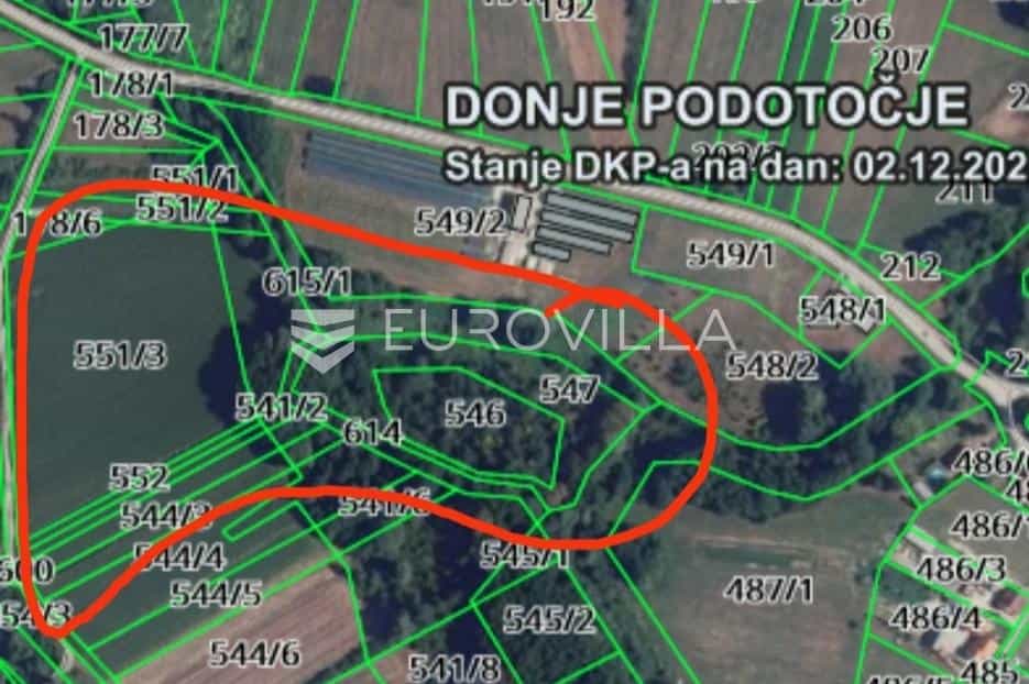 土地 在 Donje Podotocje, Zagrebacka Zupanija 12503753