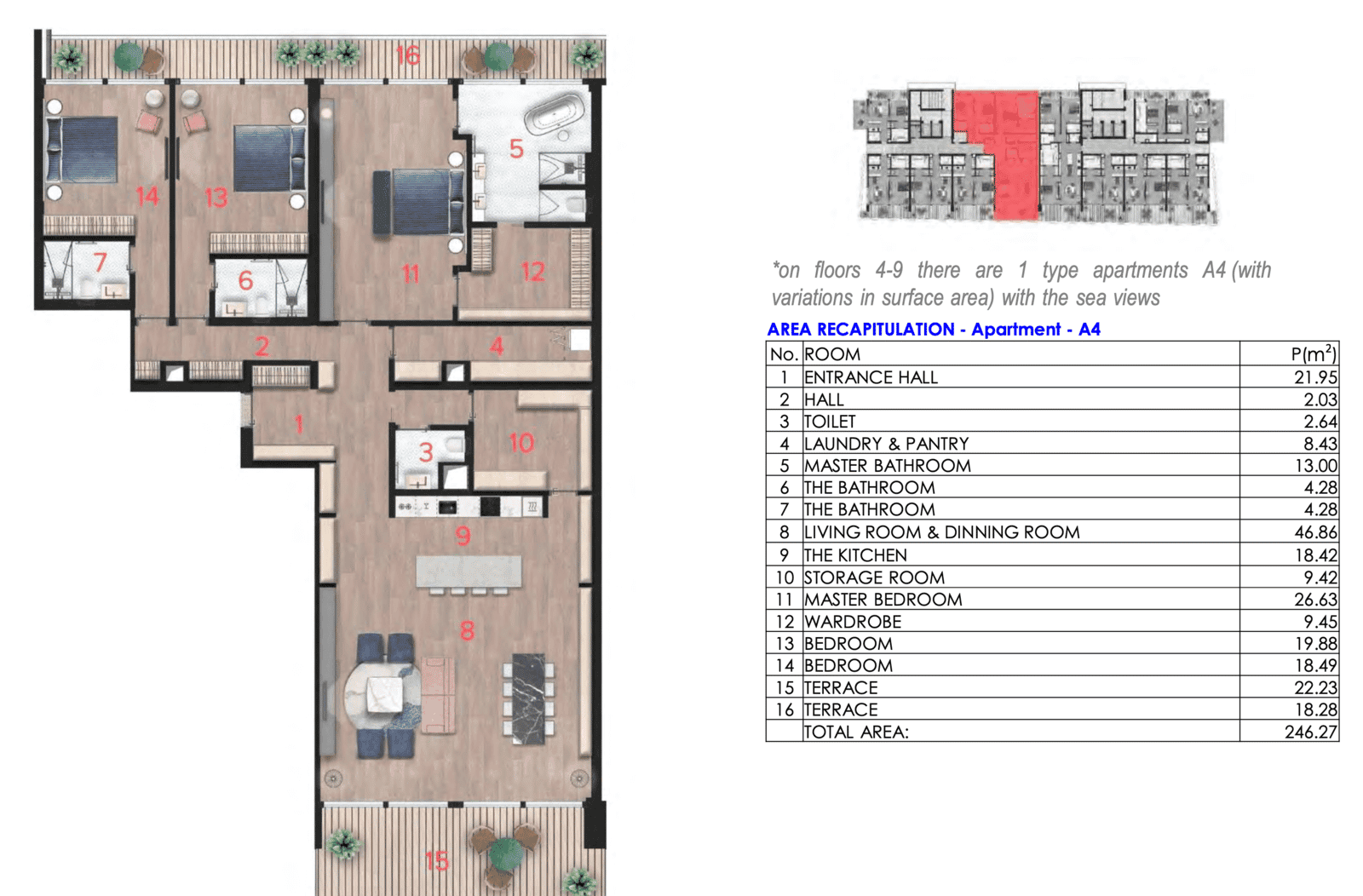Condominium in Budva, Budva Municipality 12554635