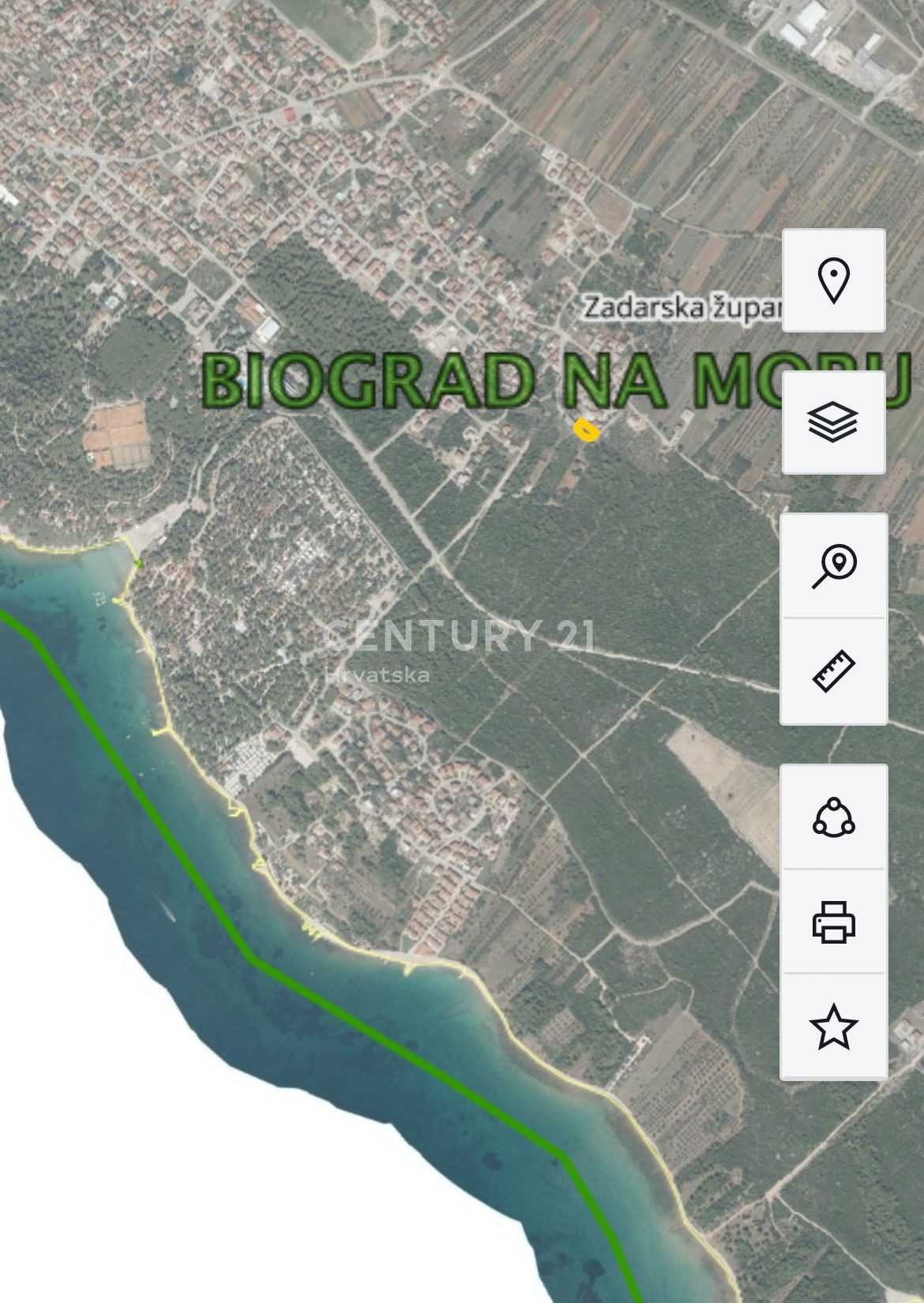 Land in Biograd na Moru, Zadarska Zupanija 12582878