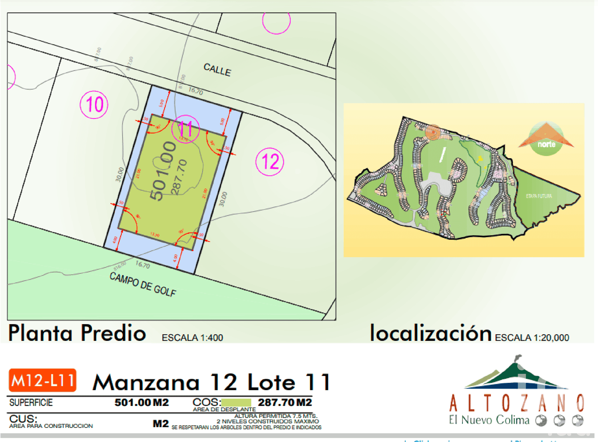 Land in Altozano, Colima 12678853