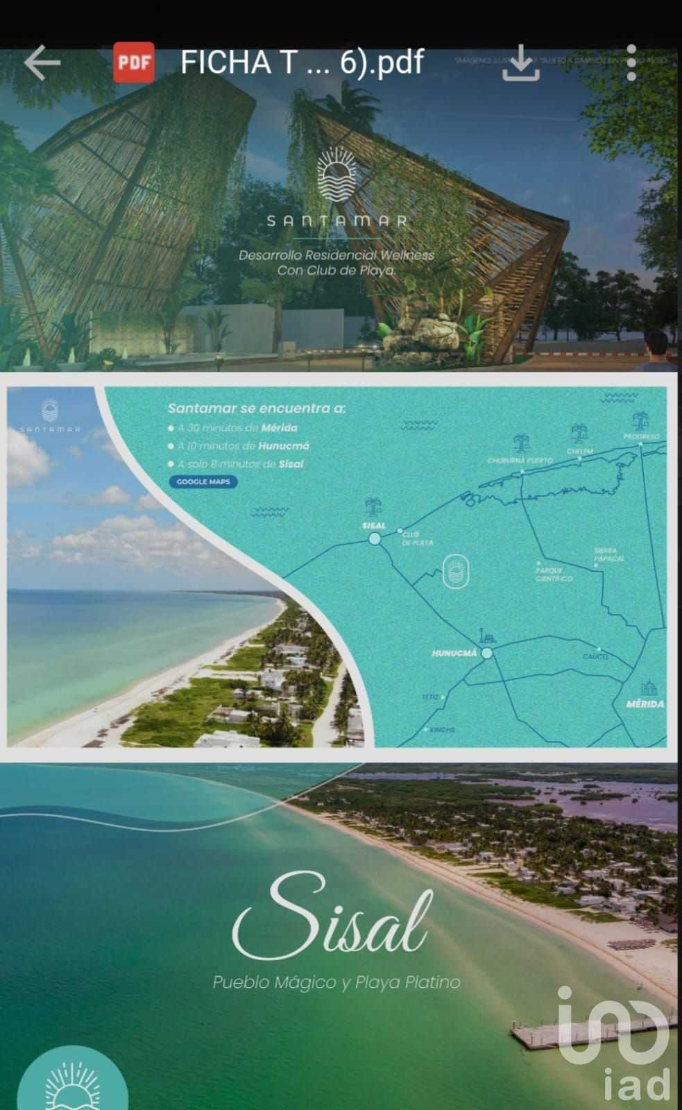 Land i Sisal Puerto, Yucatan 12679543