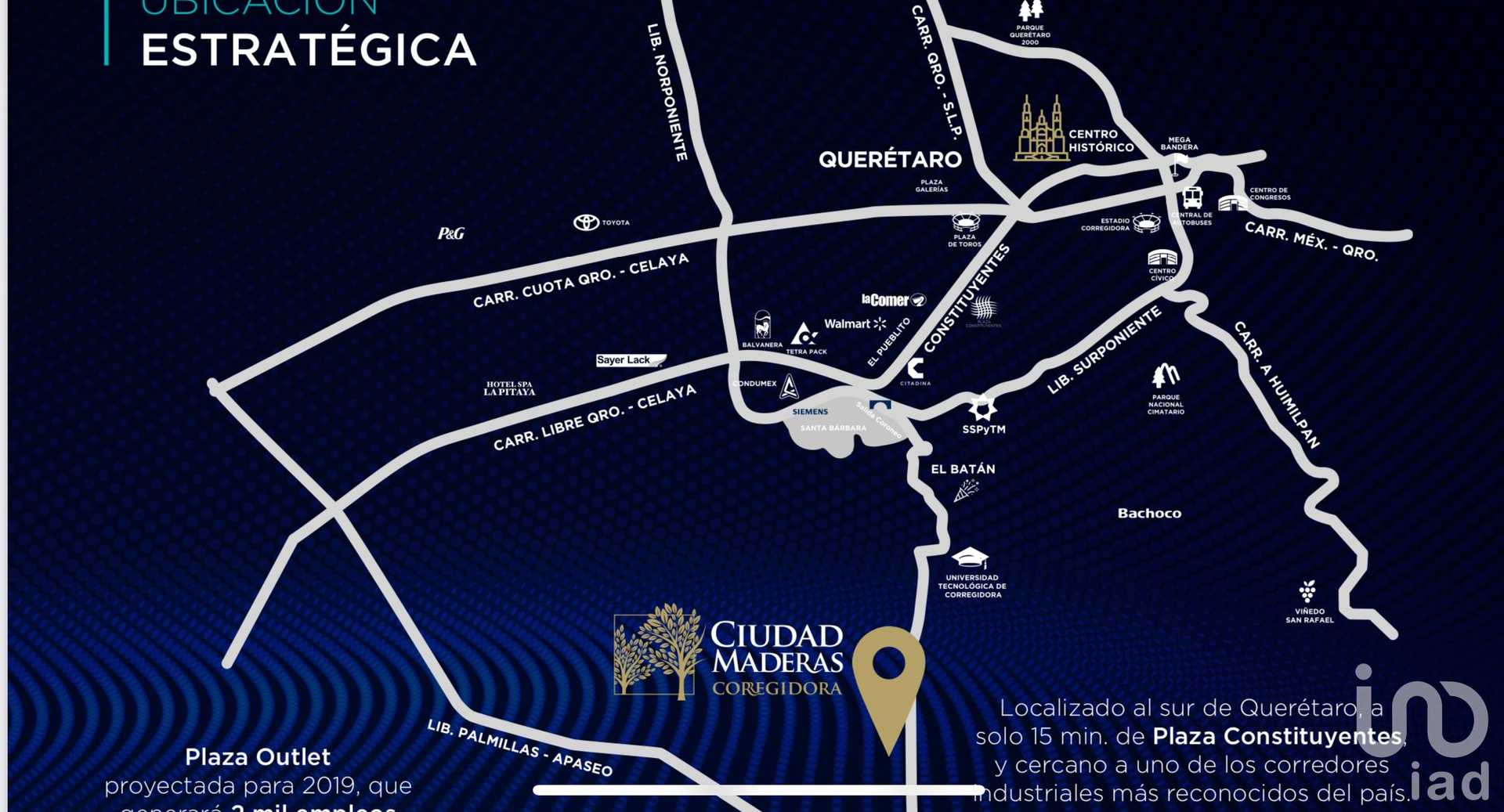 Земля в Santiago de Querétaro, Querétaro 12681010