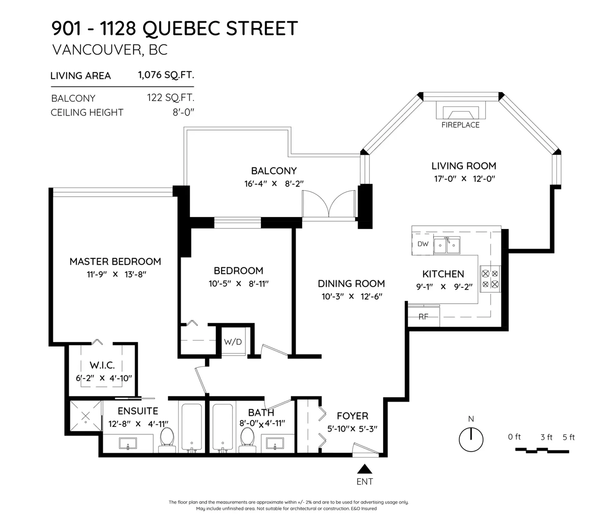 Kondominium di Vancouver, 1128 Quebec Street 10014442