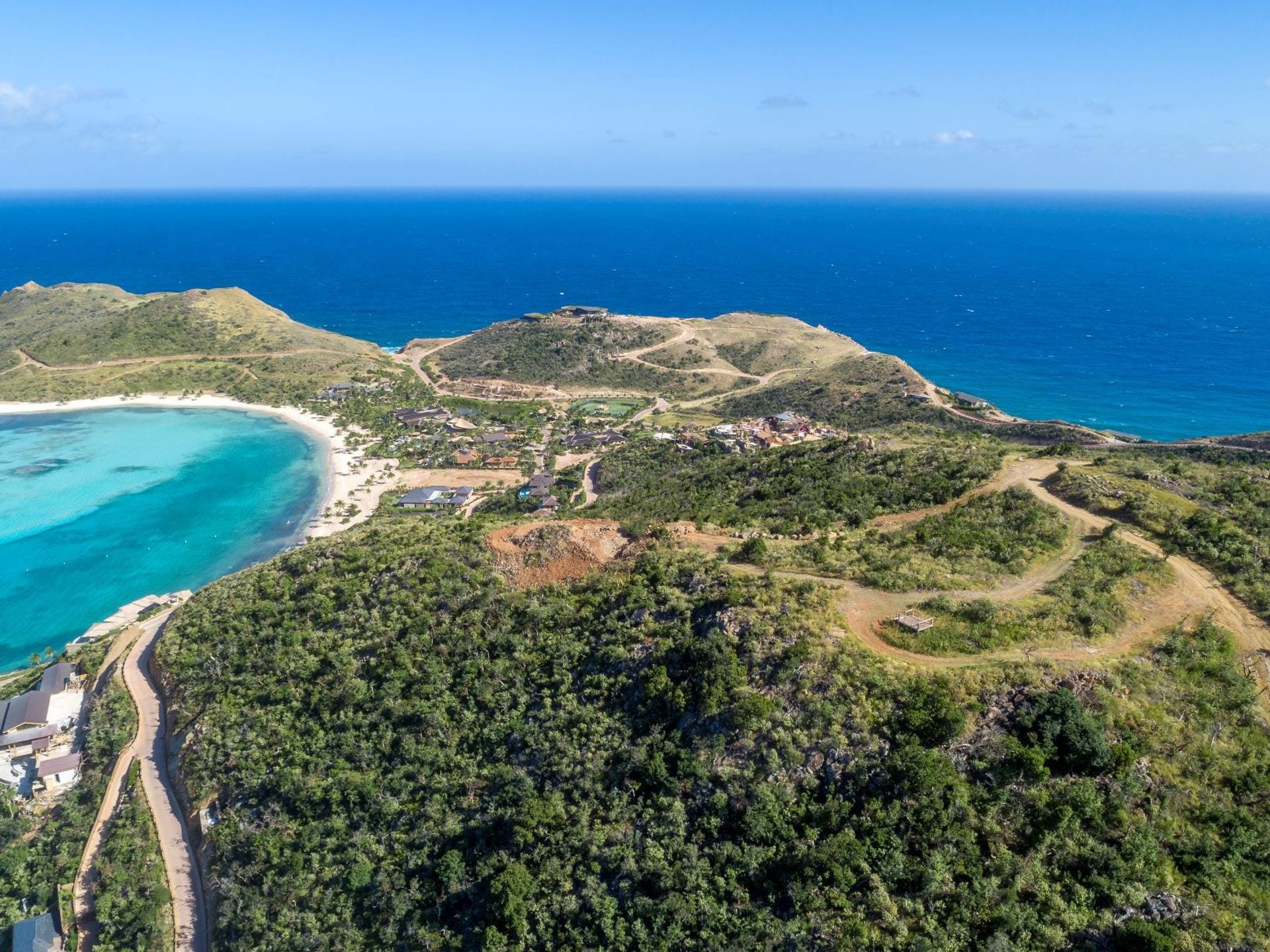 Tierra en bahía de coral, Islas Virgenes 10015848