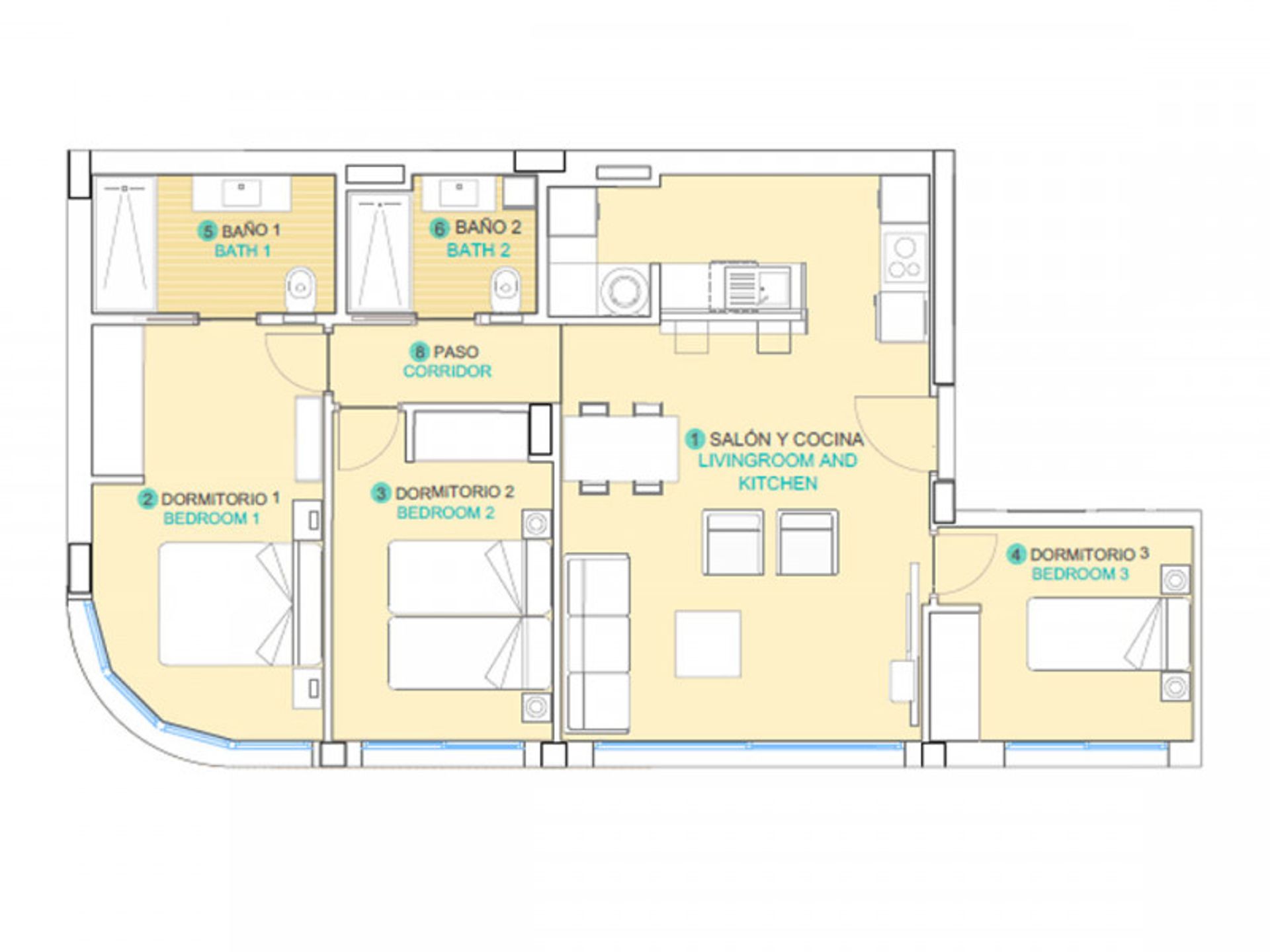 Kondominium w Aguilas, Region Of Murcia 10046718