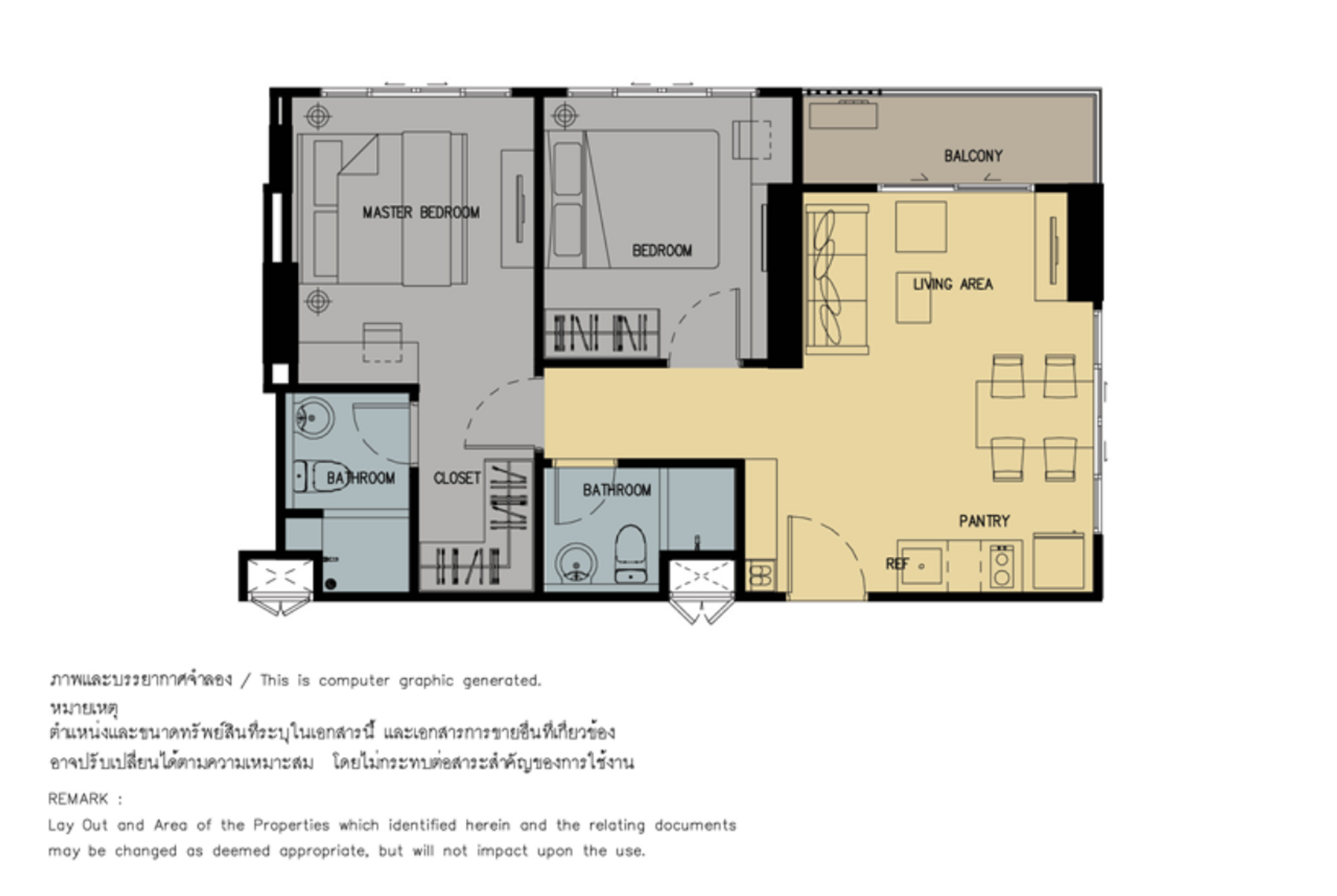 Kondominium di Hua Hin, Prachuap Khiri Khan 10065656