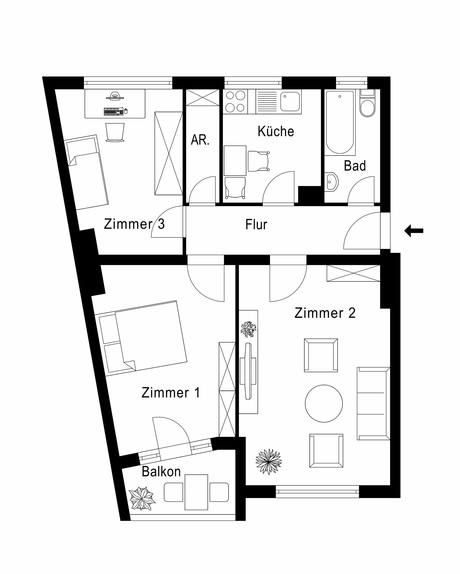 Condominio en Berlin, Berlin 10170179