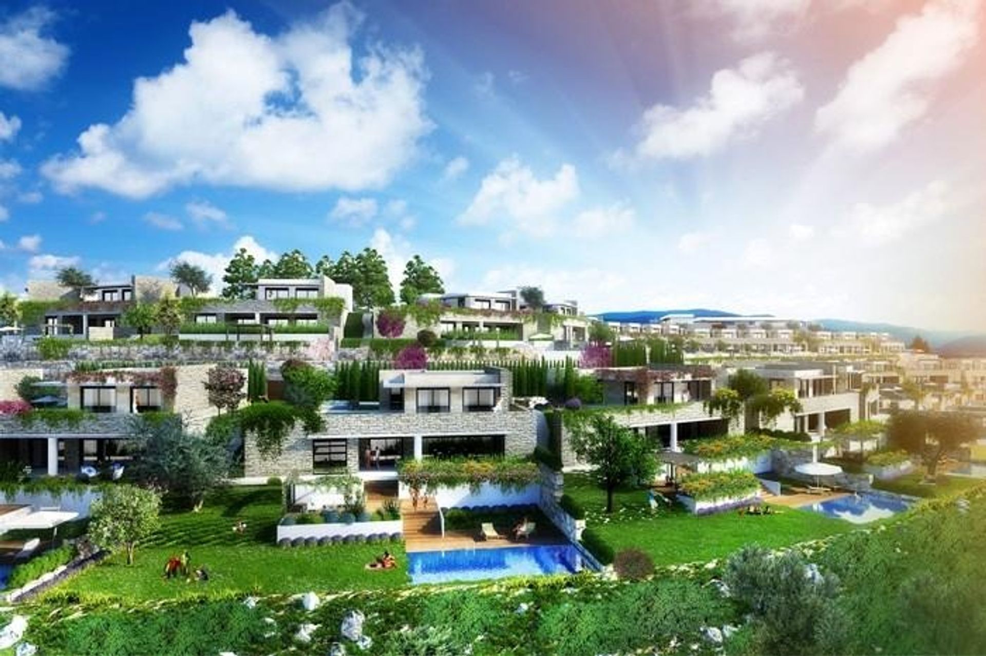 Condominium in Gündoğan, Muğla 10695993