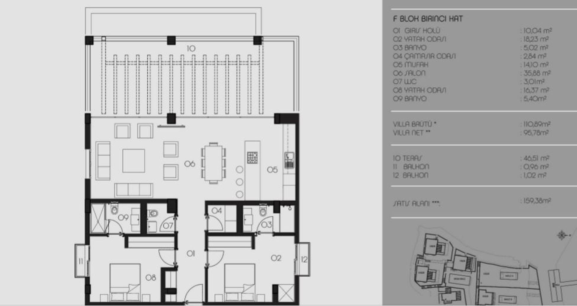 Rumah di Gündoğan, Muğla 10696063