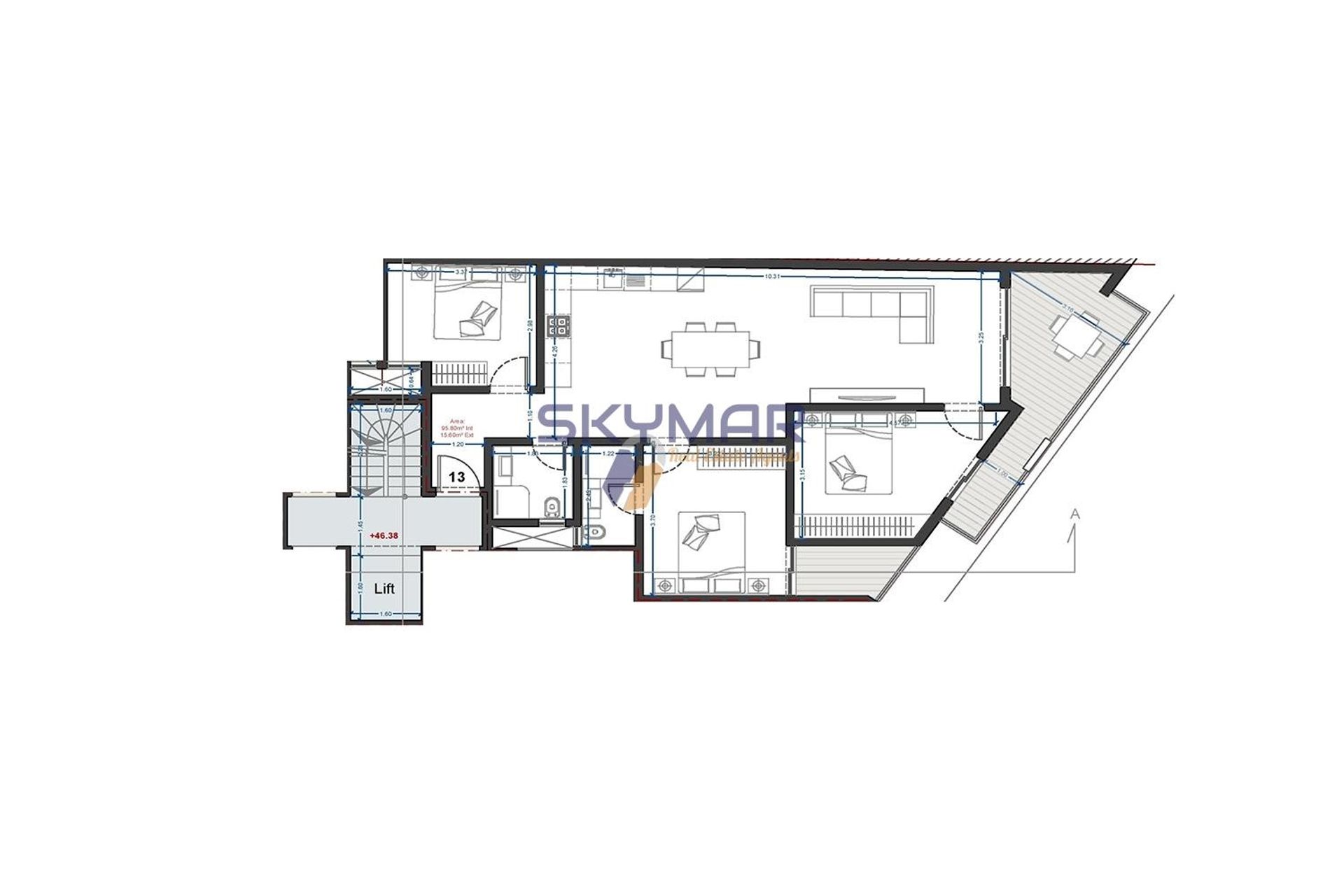 Condominium in Maghtab, Naxxar 10696667