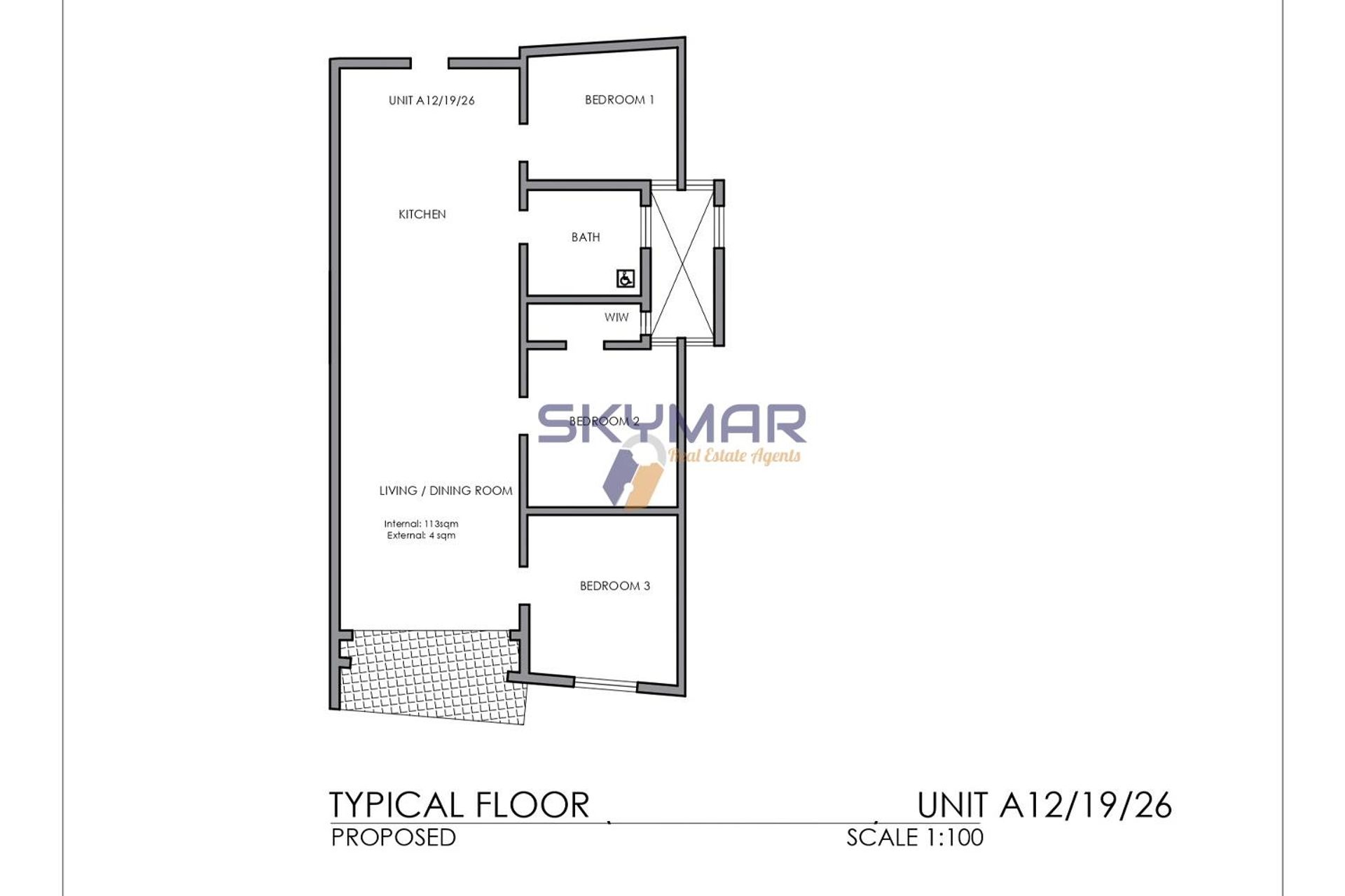 Kondominium w Wied l-Arkata, Mosta 10696796