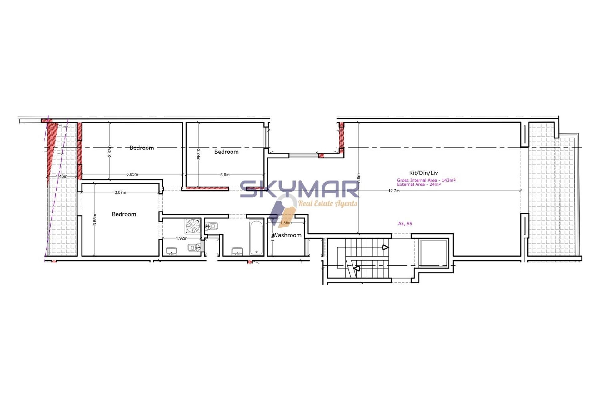 Kondominium dalam Saint Paul's Bay,  10698467