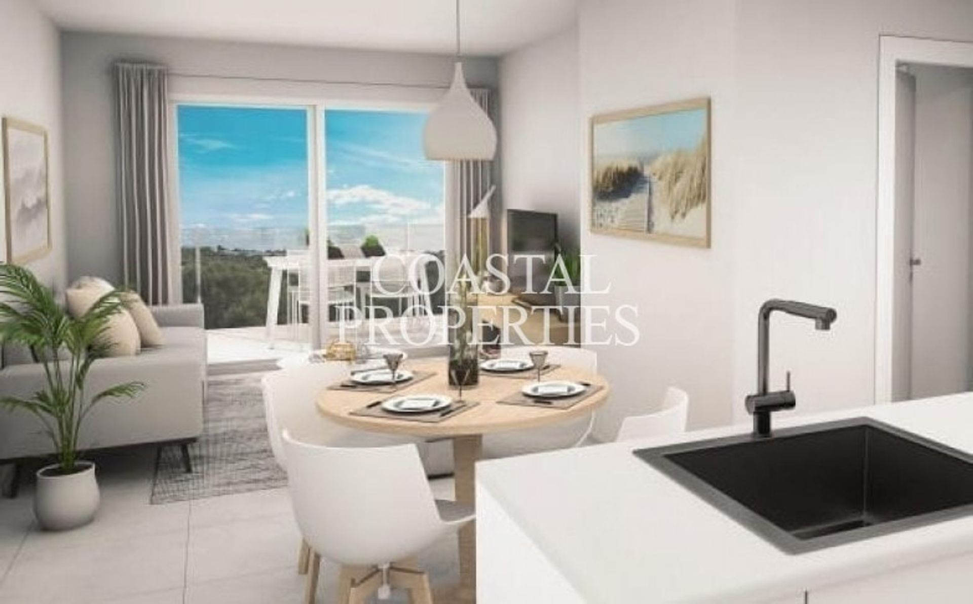 Condominium dans Porto Petro, les Îles Baléares 10747456