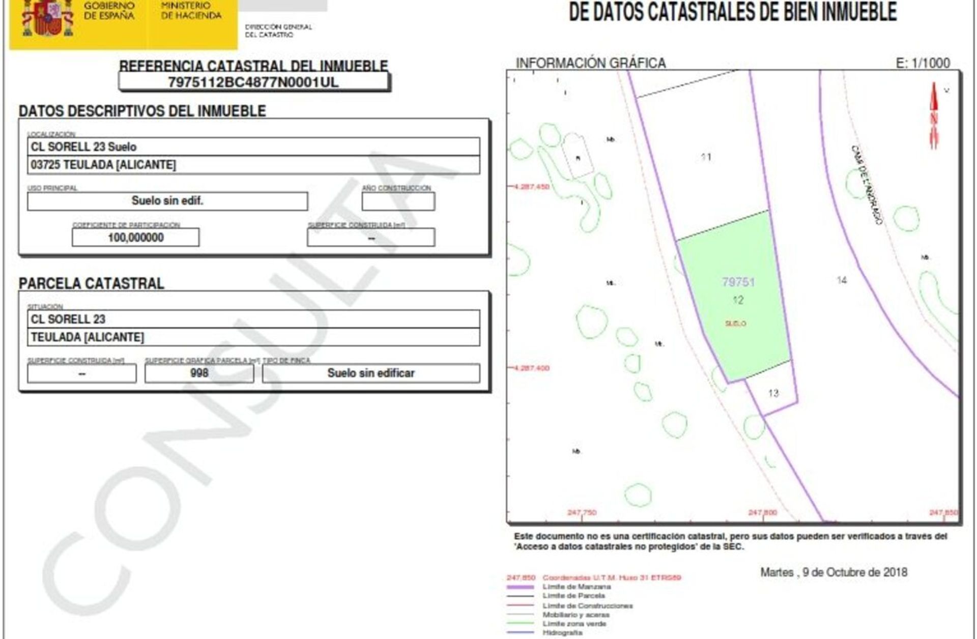 Wylądować w Teulada, Comunidad Valenciana 10747642