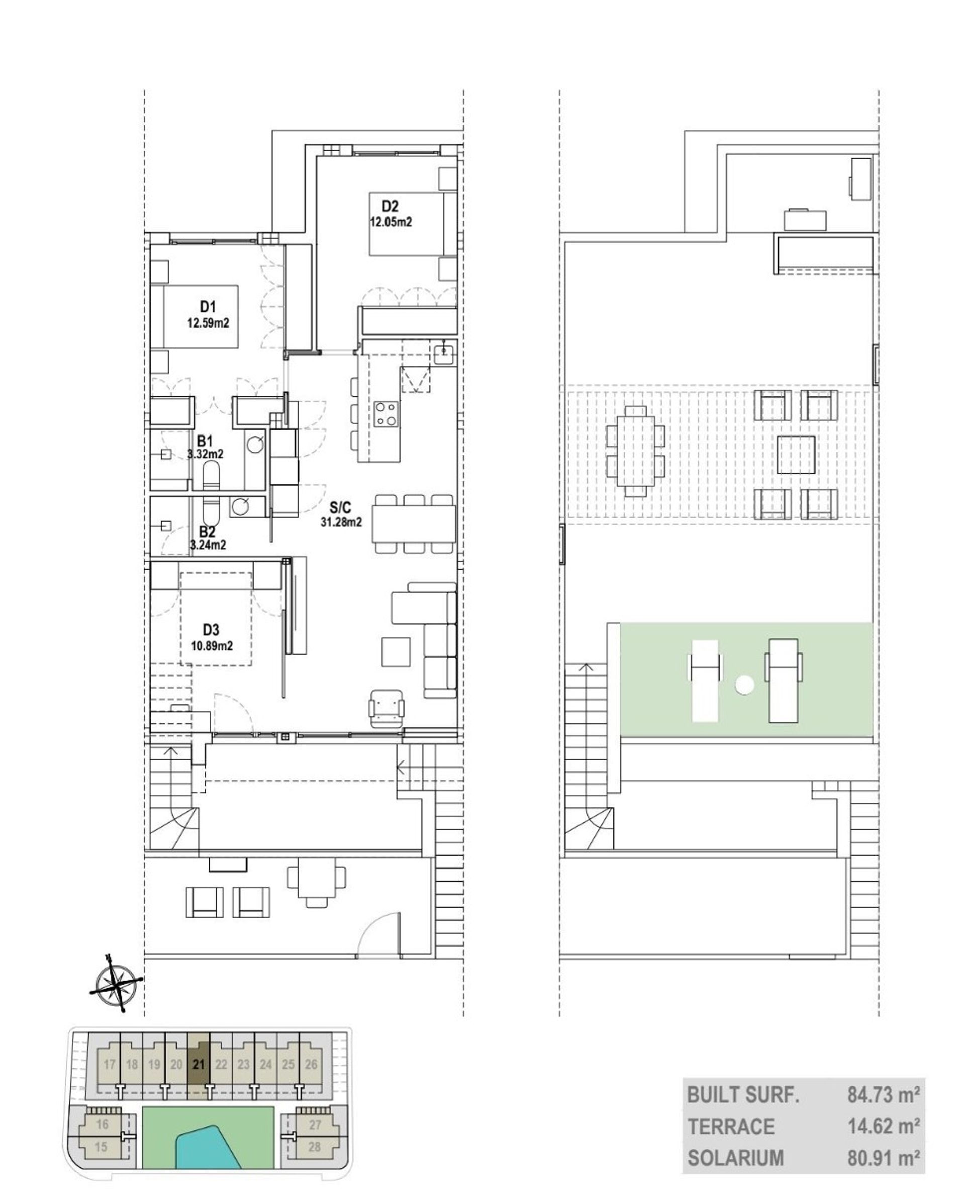 公寓 在 Las Beatas, Región de Murcia 10759090