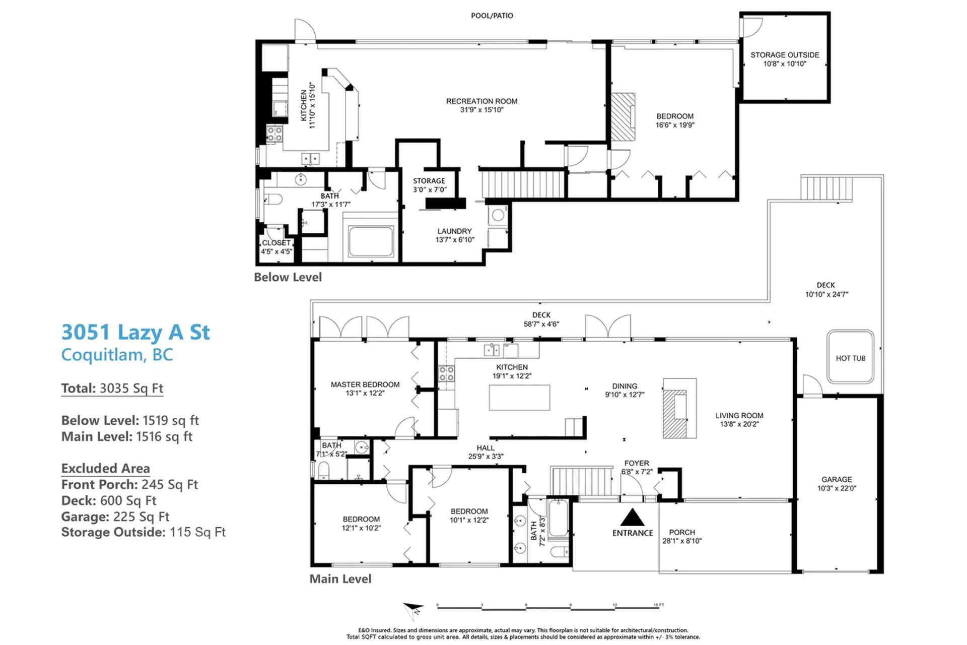 집 에 Coquitlam, 3051 Lazy a Street 10763594