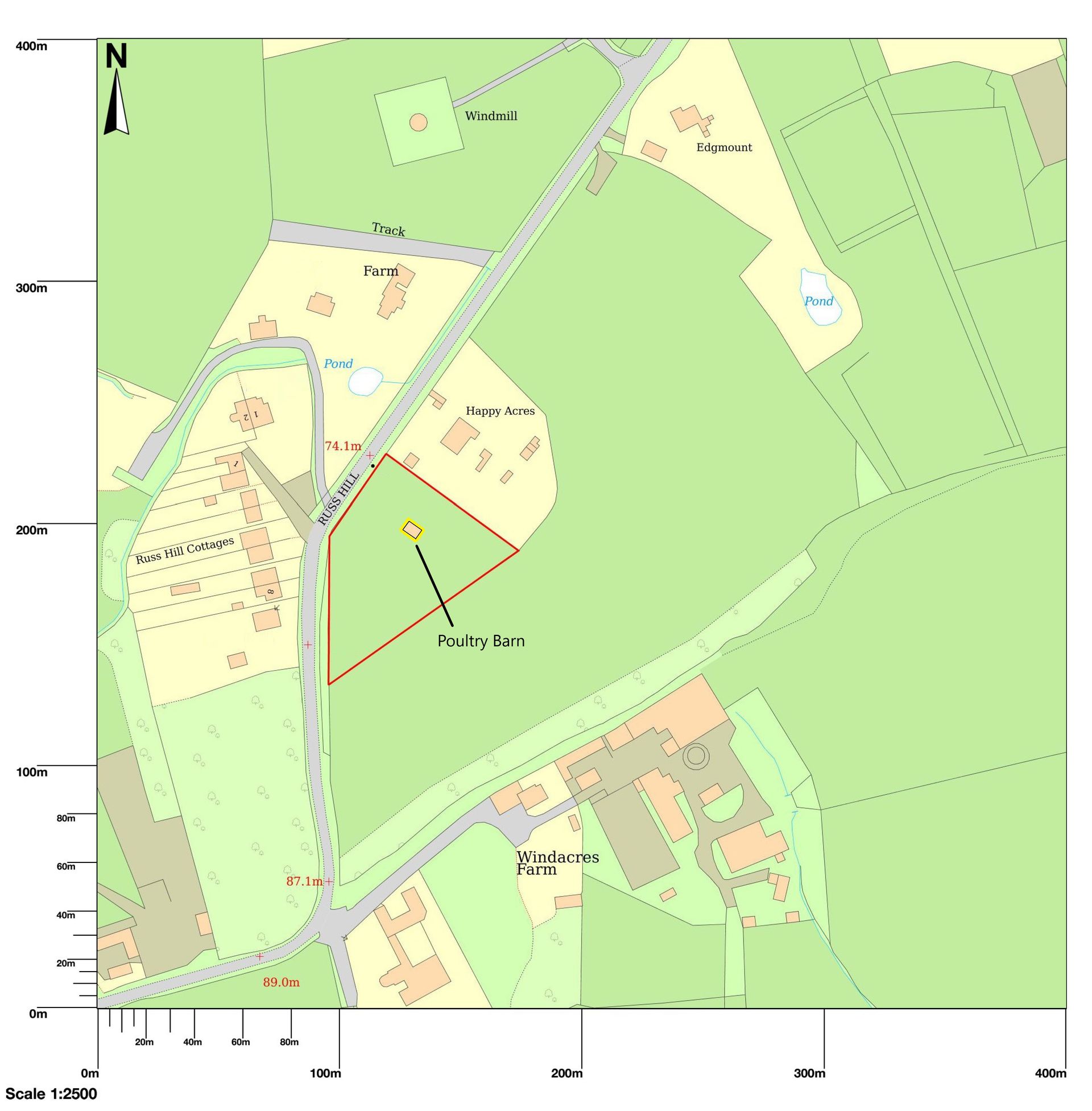 Land im Charlwood, England 10845654