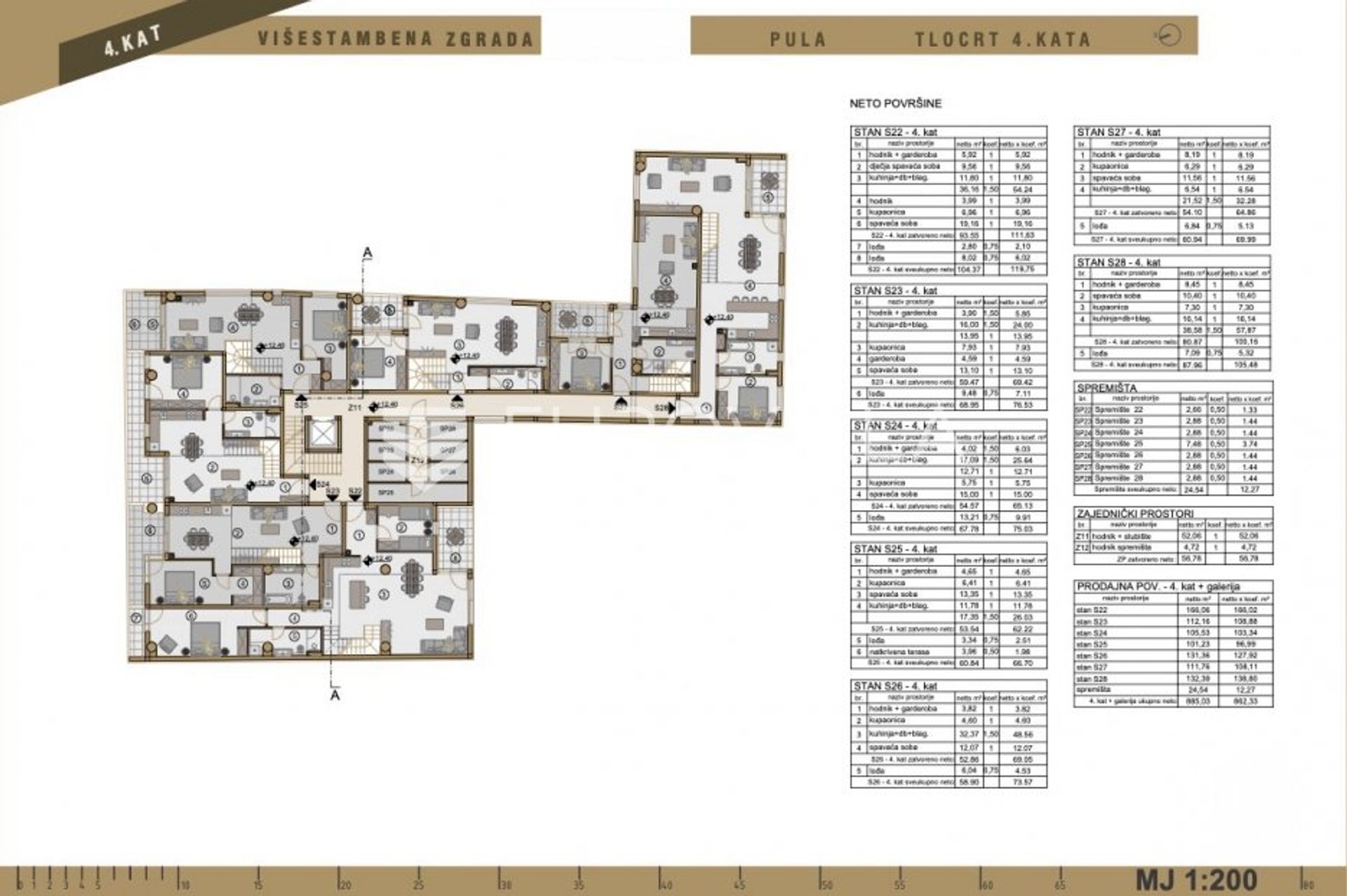 公寓 在 Pula, Istarska županija 10866186