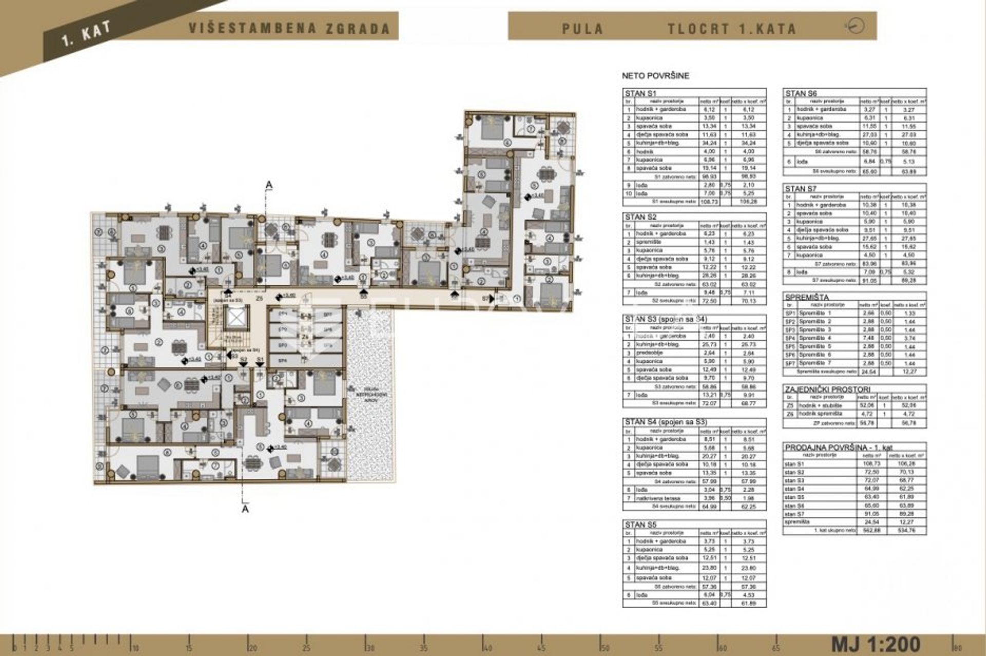 公寓 在 Pula, Istarska županija 10866186