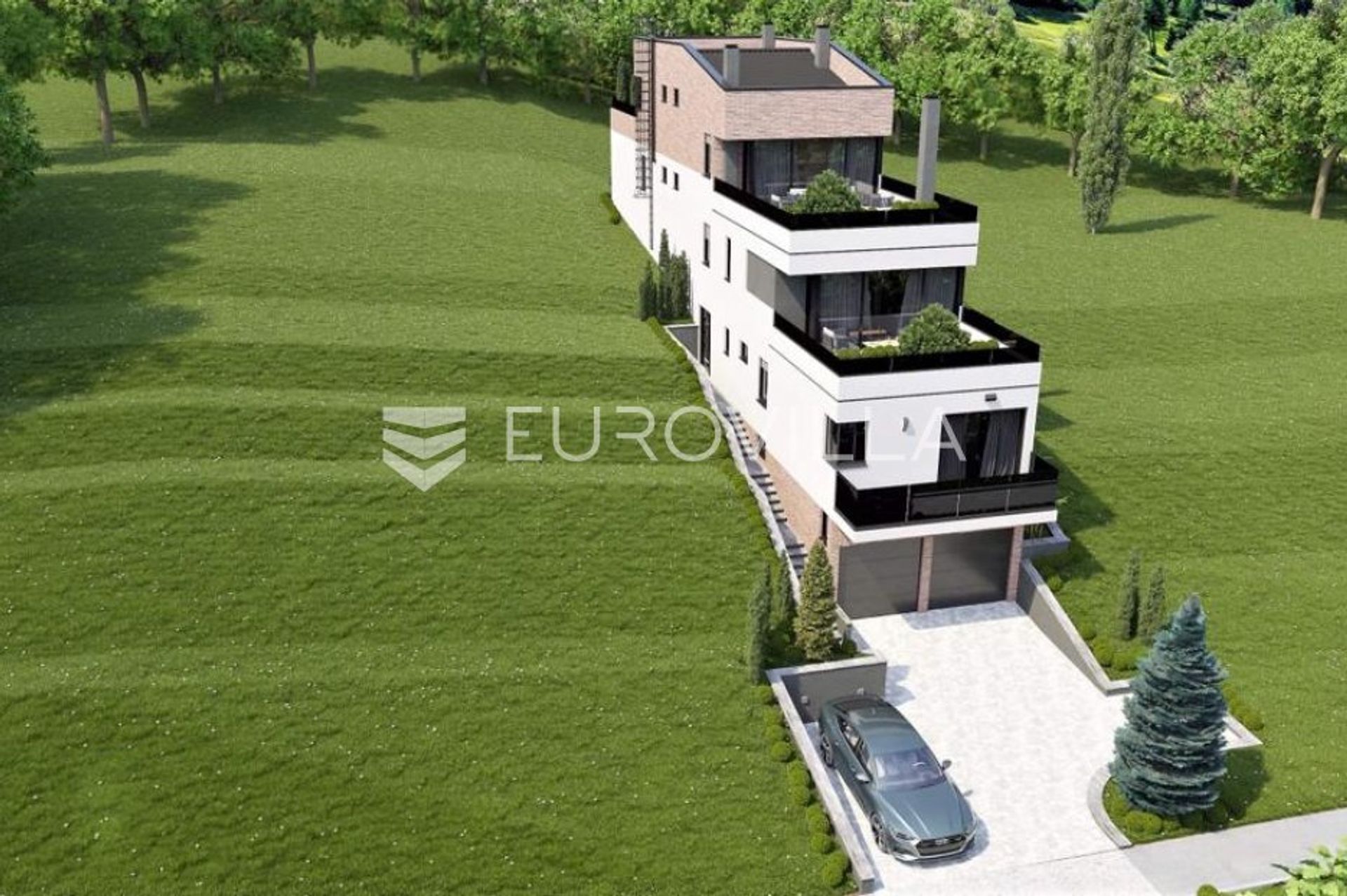 Condominio en Bijenik, Zagreb, Graduado 10954302