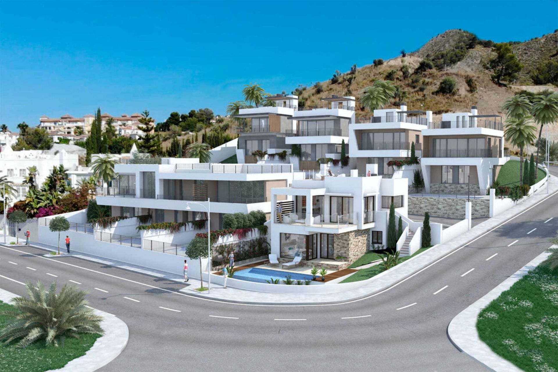 Hus i Frigiliana, Andalusien 10978425