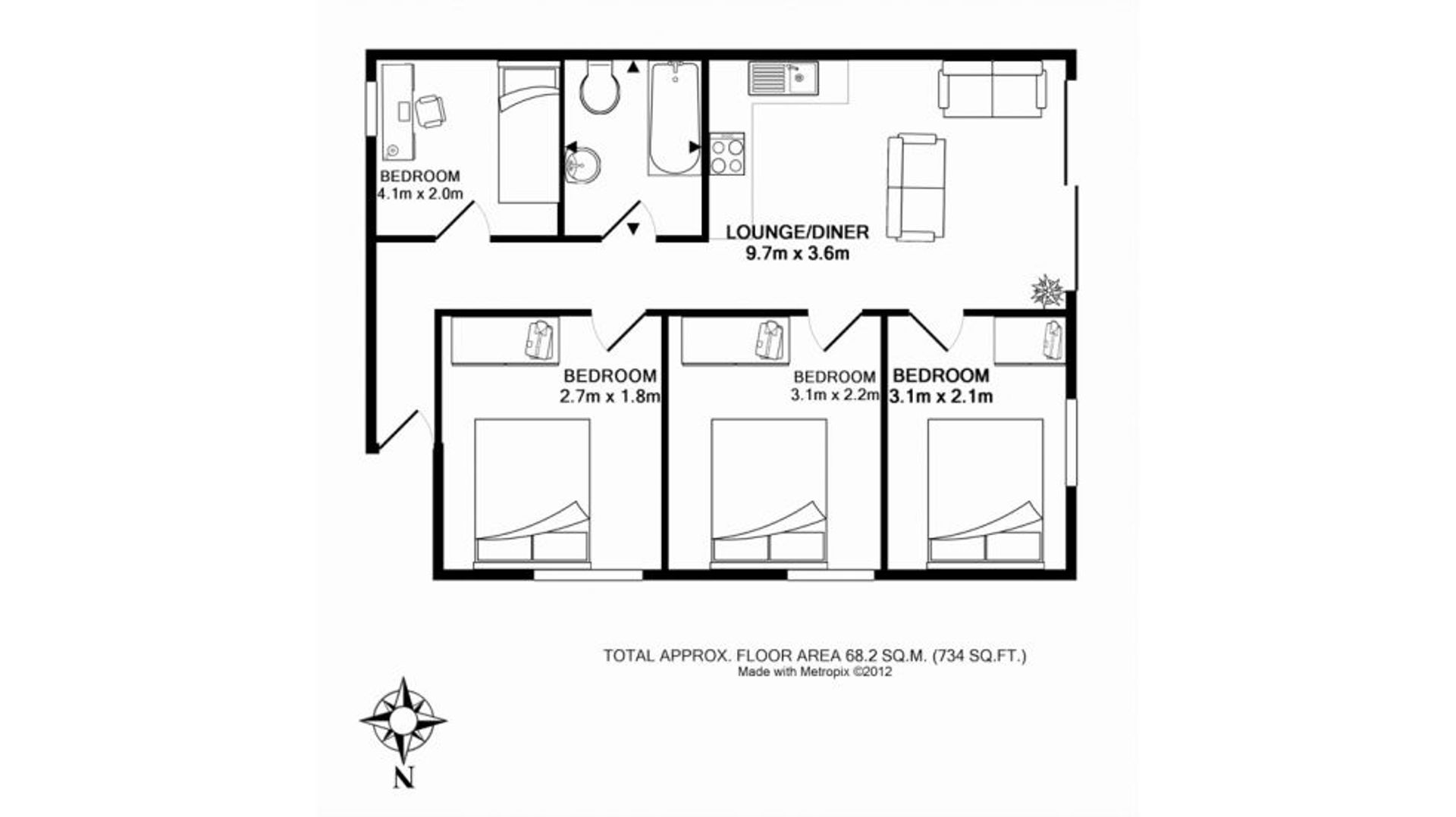 Condominio nel , England 10991935