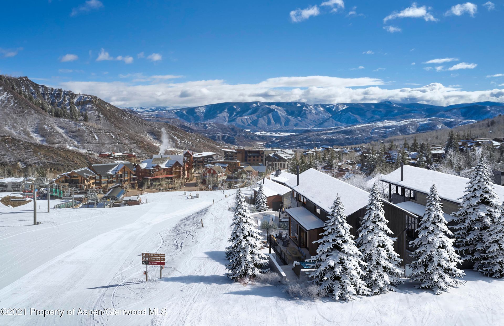 Huis in Sneeuwmassa dorp, Colorado 11052439