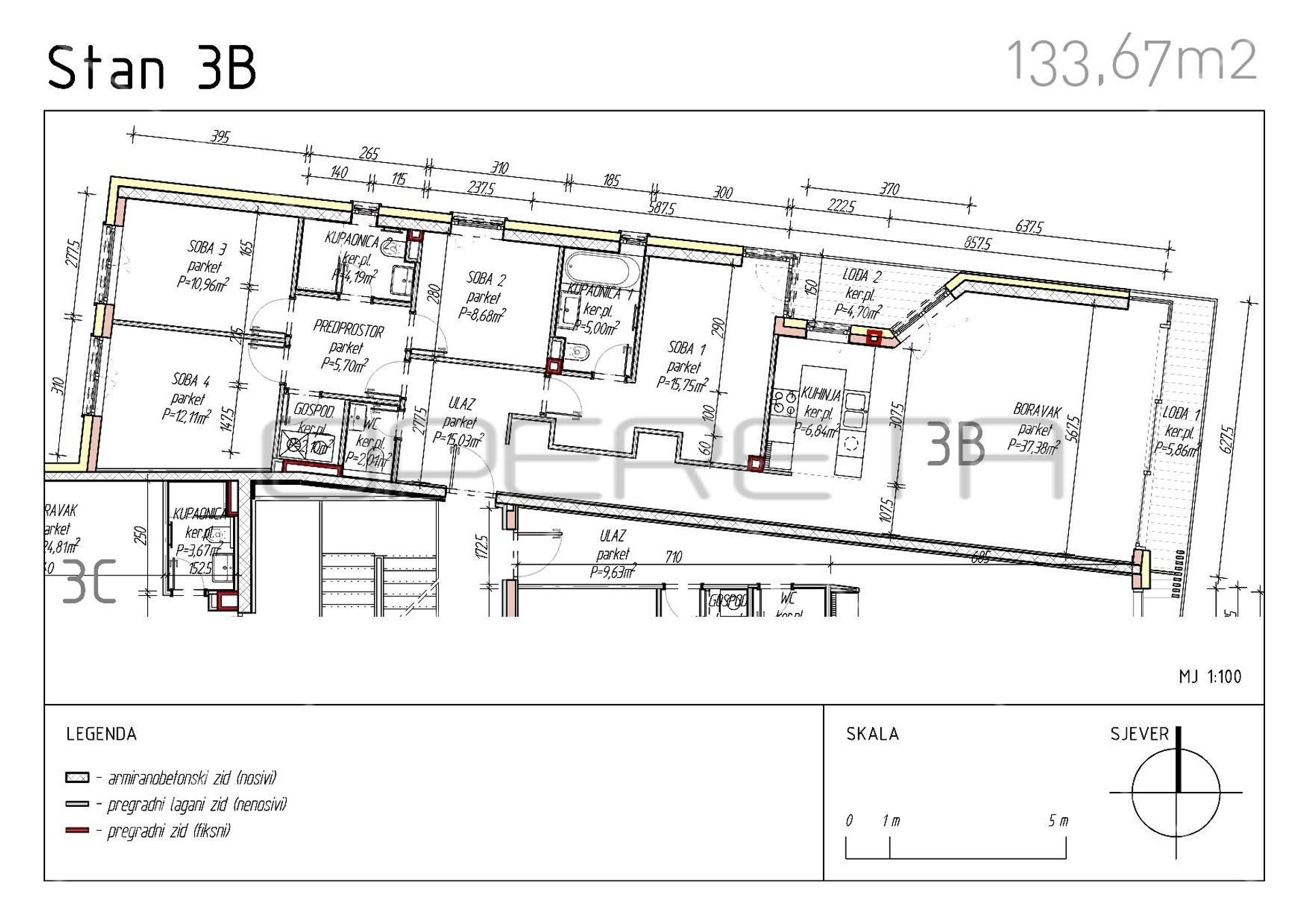 Condominium in Zagreb,  11108586