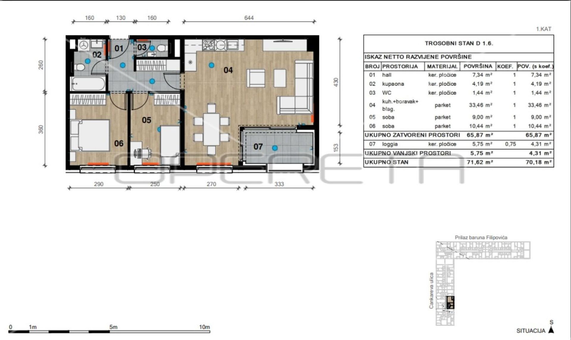 Condominio en Bijenik, Zagreb, Graduado 11109447