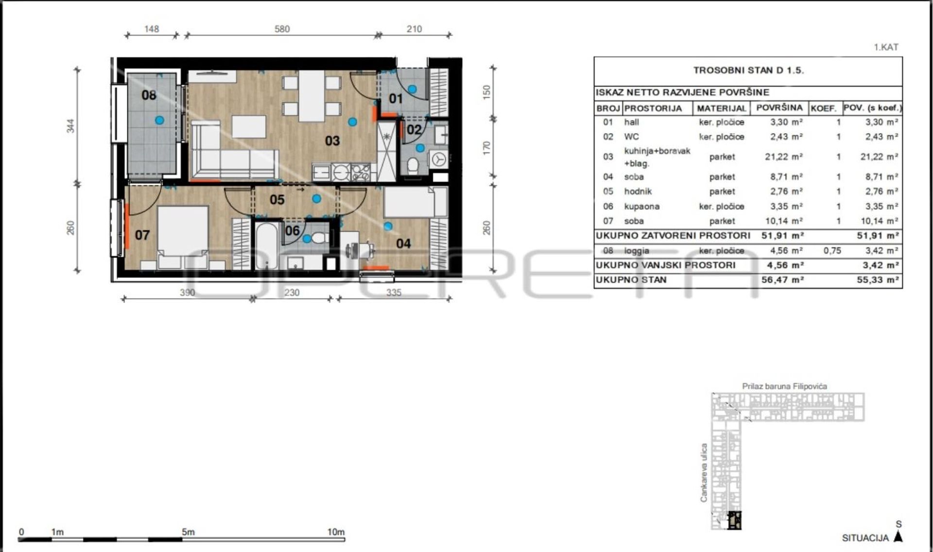 Condominio en Bijenik, Zagreb, Graduado 11109448