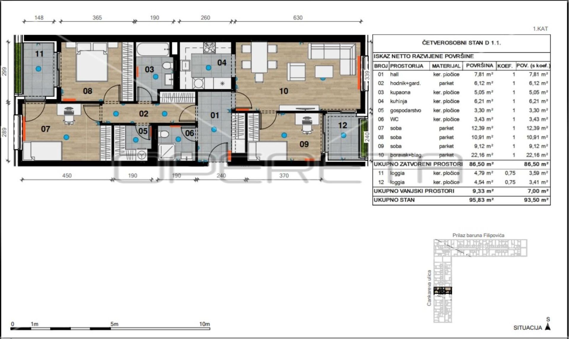 Condominium dans Bijenik, Zagreb, Grad 11109449