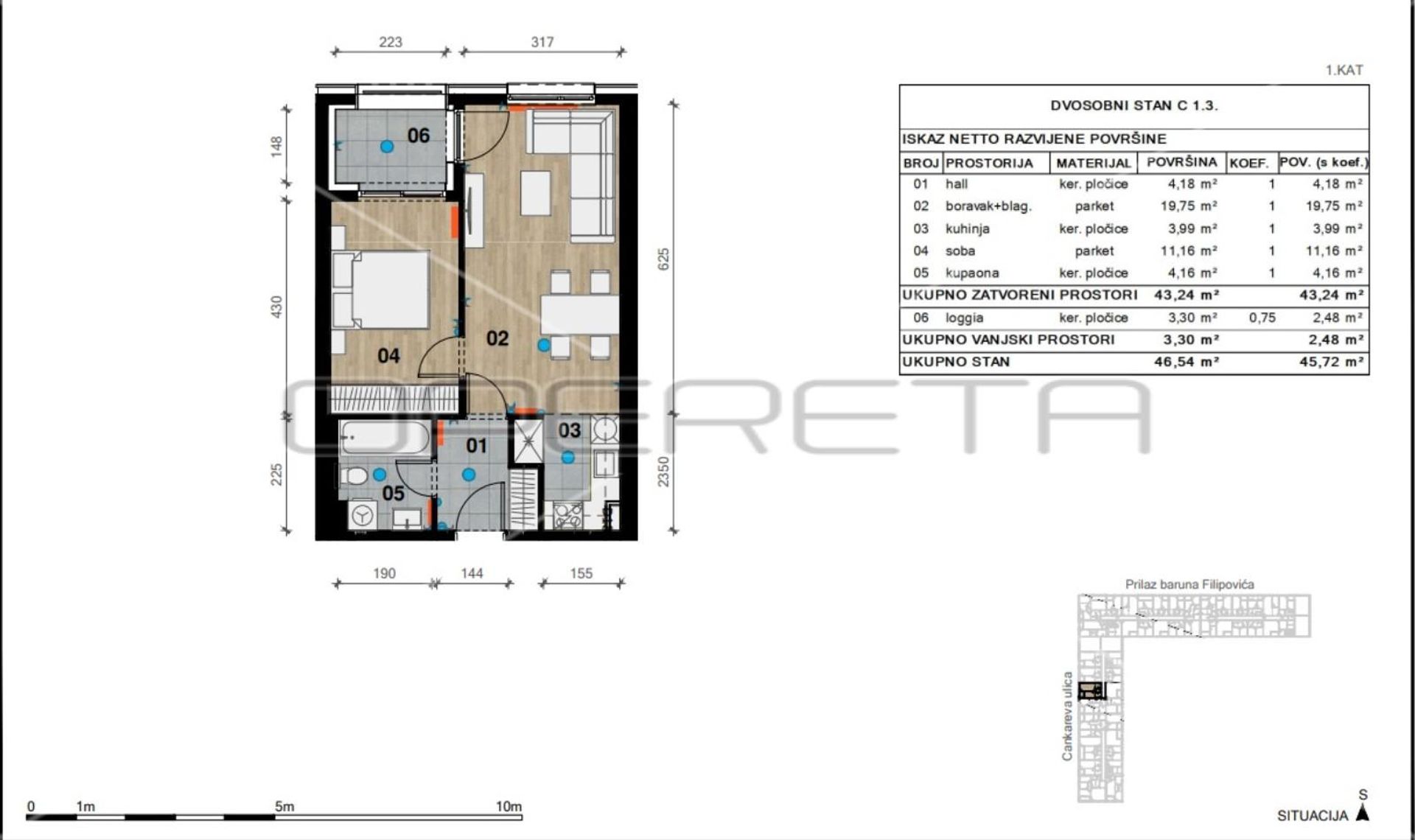 Condominio en Bijenik, Zagreb, Graduado 11109450