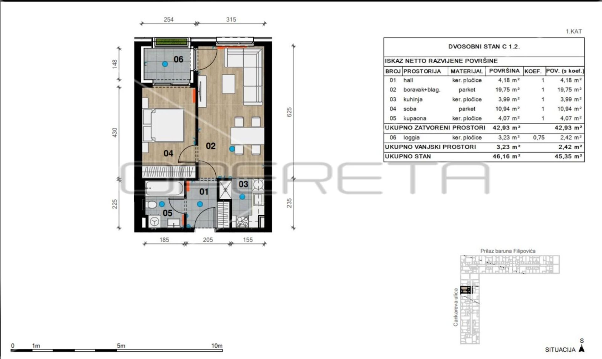 Condominio en Bijenik, Zagreb, Graduado 11109451