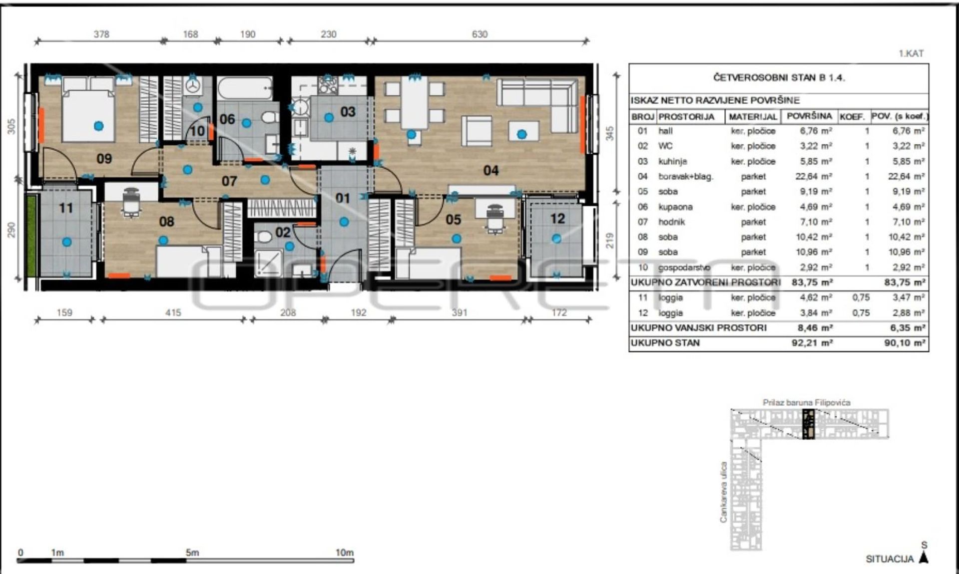 Condominio en Bijenik, Zagreb, Graduado 11109454