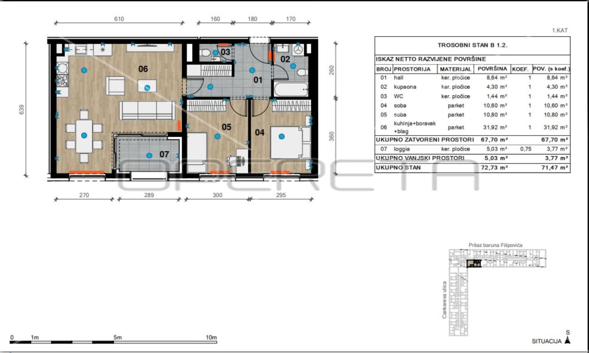 Condominio en Bijenik, Zagreb, Graduado 11109455