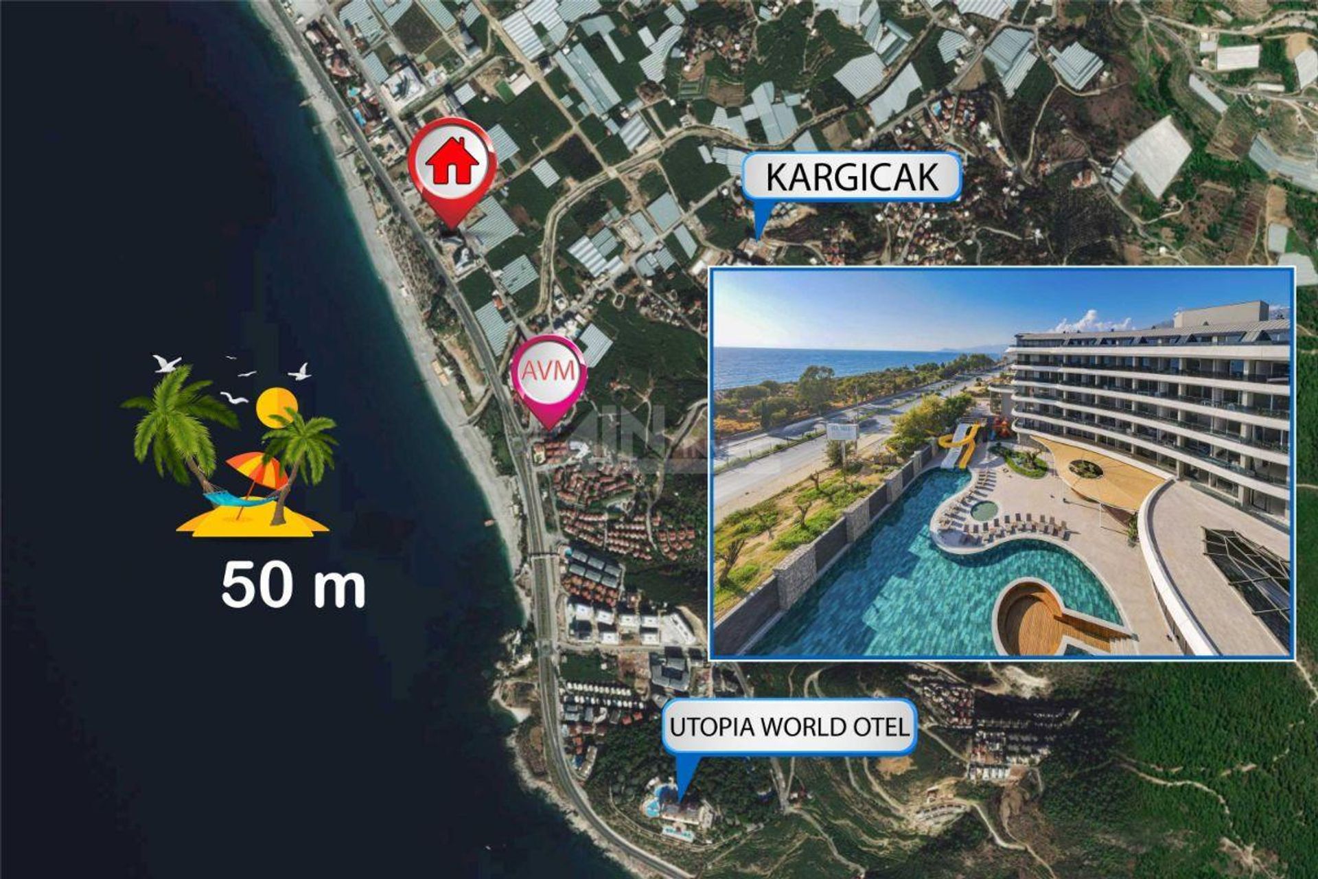 रियल एस्टेट में Kargıcak, Antalya 11115010