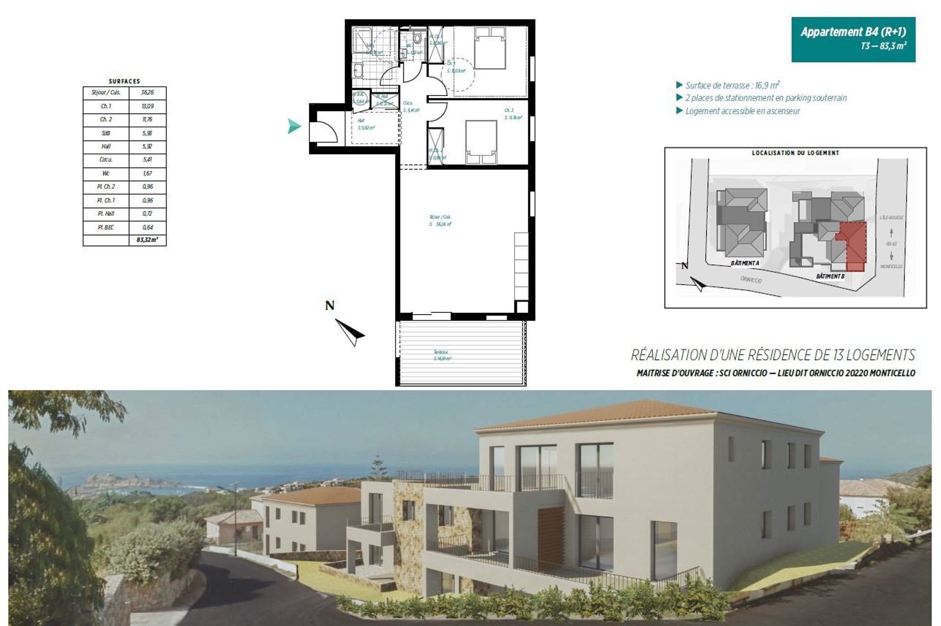 Kondominium dalam L'Île-Rousse, Corsica 11160824