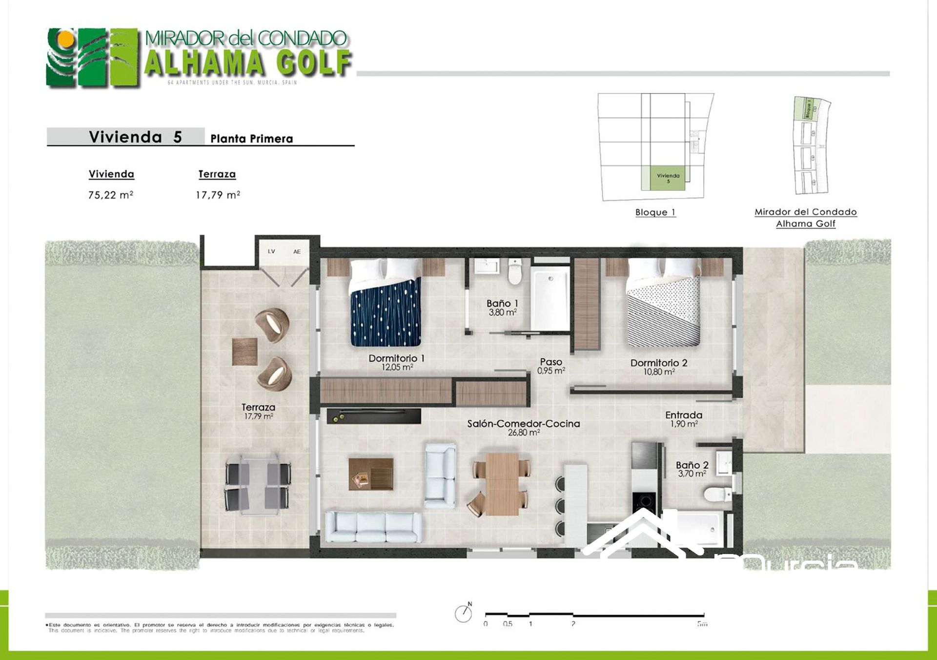 Kondominium w Alhama de Murcia, Región de Murcia 11161085